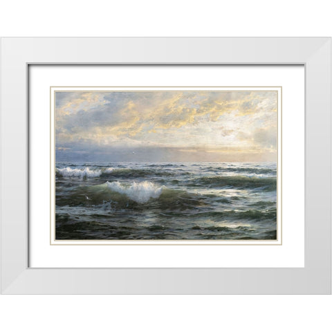 After the Storm White Modern Wood Framed Art Print with Double Matting by Dundon, Denise