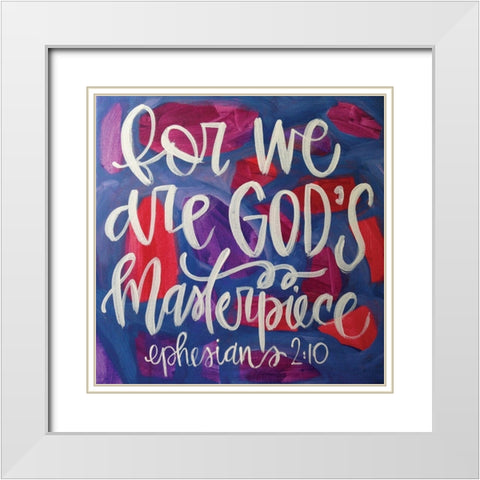 Gods Masterpiece White Modern Wood Framed Art Print with Double Matting by Wieners, Valerie