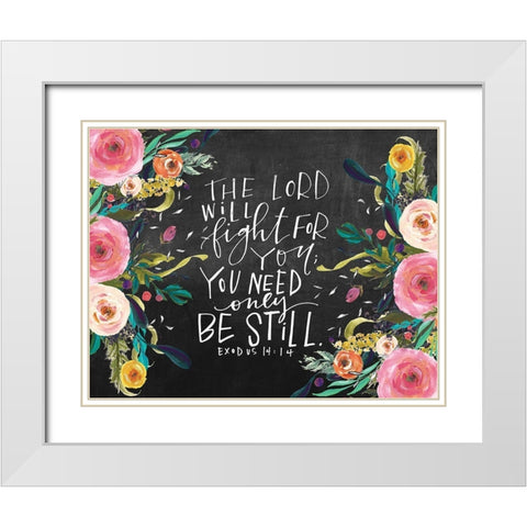 The Lord White Modern Wood Framed Art Print with Double Matting by Wieners, Valerie