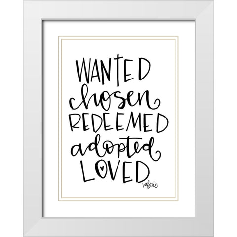 Wanted, Chosen White Modern Wood Framed Art Print with Double Matting by Wieners, Valerie