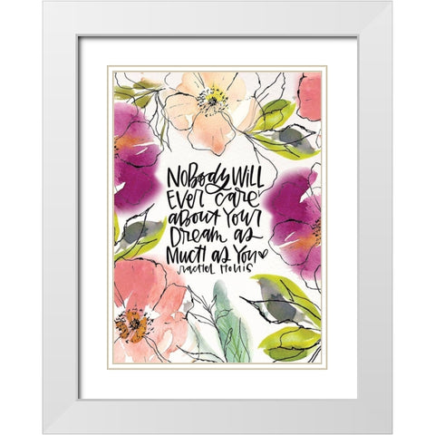 Nobody Will White Modern Wood Framed Art Print with Double Matting by Wieners, Valerie