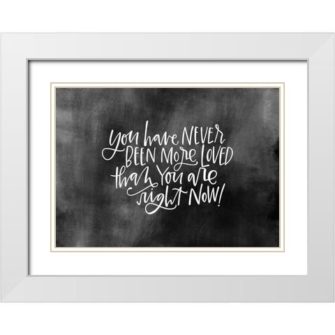 Never Been Loved White Modern Wood Framed Art Print with Double Matting by Wieners, Valerie