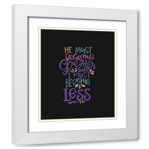 Become Greater White Modern Wood Framed Art Print with Double Matting by Wieners, Valerie