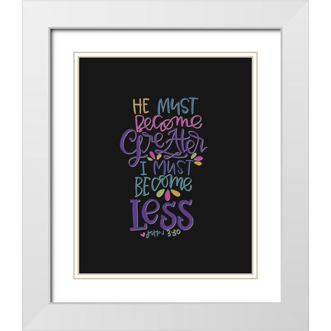 Become Greater White Modern Wood Framed Art Print with Double Matting by Wieners, Valerie