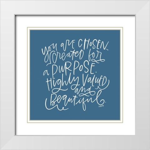 Highly Valued White Modern Wood Framed Art Print with Double Matting by Wieners, Valerie