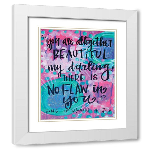 You Are Altogether White Modern Wood Framed Art Print with Double Matting by Wieners, Valerie