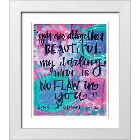 You Are Altogether White Modern Wood Framed Art Print with Double Matting by Wieners, Valerie