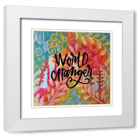 Changer White Modern Wood Framed Art Print with Double Matting by Wieners, Valerie