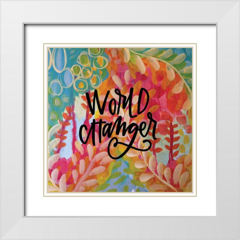 Changer White Modern Wood Framed Art Print with Double Matting by Wieners, Valerie