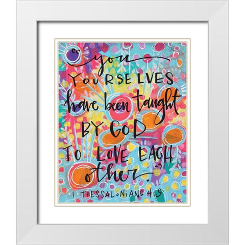 Have Been Taught White Modern Wood Framed Art Print with Double Matting by Wieners, Valerie