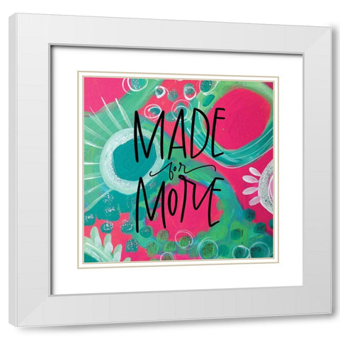 Made White Modern Wood Framed Art Print with Double Matting by Wieners, Valerie