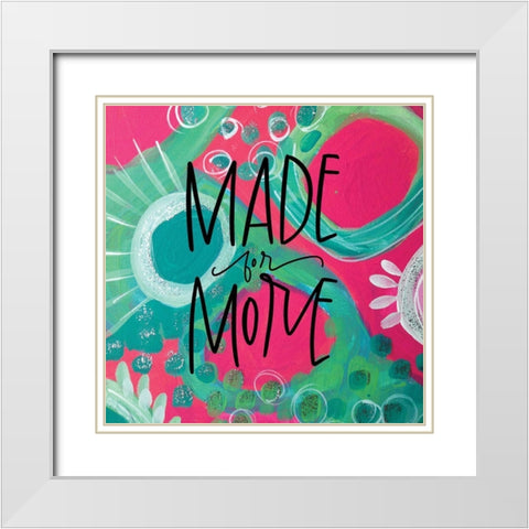 Made White Modern Wood Framed Art Print with Double Matting by Wieners, Valerie