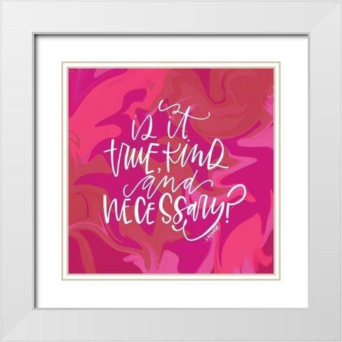 Is It Time White Modern Wood Framed Art Print with Double Matting by Wieners, Valerie