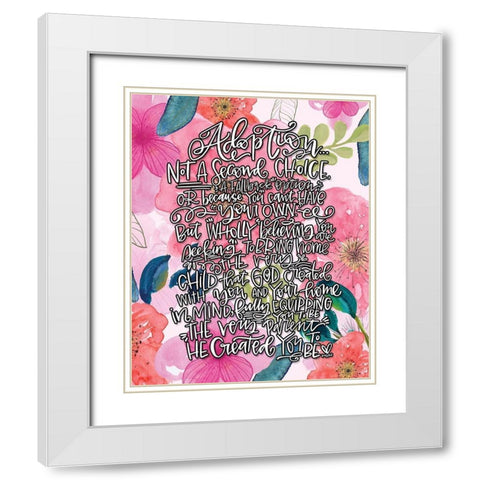 Adoption II White Modern Wood Framed Art Print with Double Matting by Wieners, Valerie