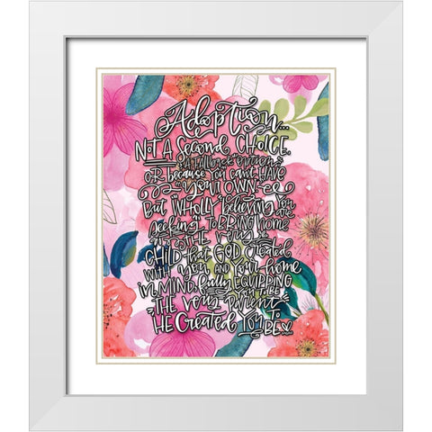 Adoption II White Modern Wood Framed Art Print with Double Matting by Wieners, Valerie