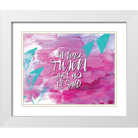 He Has Risen White Modern Wood Framed Art Print with Double Matting by Wieners, Valerie