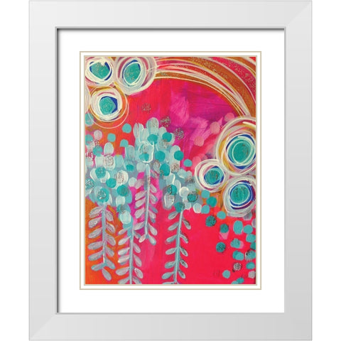 Joy in Color White Modern Wood Framed Art Print with Double Matting by Wieners, Valerie
