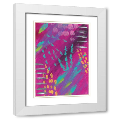 Abstract II White Modern Wood Framed Art Print with Double Matting by Wieners, Valerie