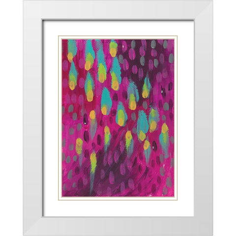 Abstract IV White Modern Wood Framed Art Print with Double Matting by Wieners, Valerie