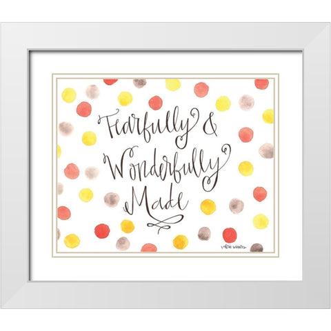 Fearfully White Modern Wood Framed Art Print with Double Matting by Wieners, Valerie