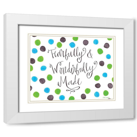 Fearfully II White Modern Wood Framed Art Print with Double Matting by Wieners, Valerie