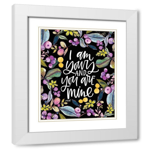 I Am Yours - Black White Modern Wood Framed Art Print with Double Matting by Wieners, Valerie