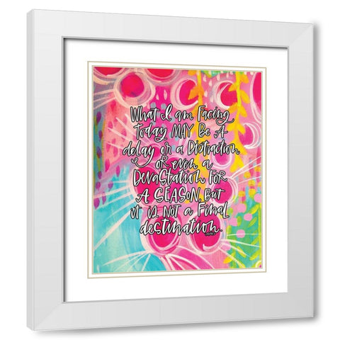 Facing Today White Modern Wood Framed Art Print with Double Matting by Wieners, Valerie