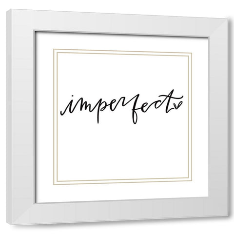 Imperfect White Modern Wood Framed Art Print with Double Matting by Wieners, Valerie