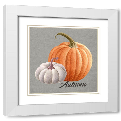 Autumn White Modern Wood Framed Art Print with Double Matting by Wieners, Valerie