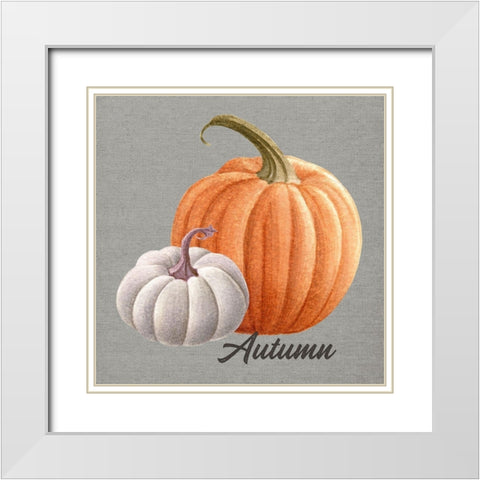 Autumn White Modern Wood Framed Art Print with Double Matting by Wieners, Valerie