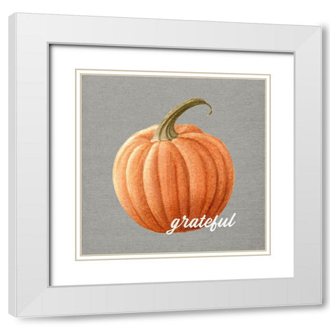 Grateful White Modern Wood Framed Art Print with Double Matting by Wieners, Valerie