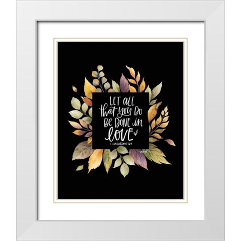 All That You Do White Modern Wood Framed Art Print with Double Matting by Wieners, Valerie