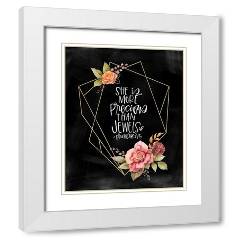 She is More White Modern Wood Framed Art Print with Double Matting by Wieners, Valerie