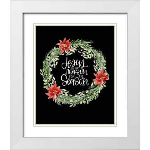 Jesus Is White Modern Wood Framed Art Print with Double Matting by Wieners, Valerie