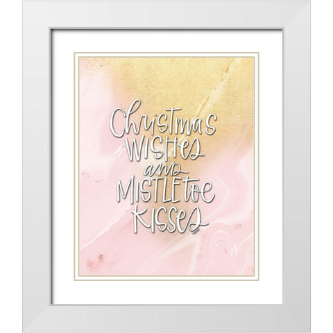 Mistletoe III White Modern Wood Framed Art Print with Double Matting by Wieners, Valerie