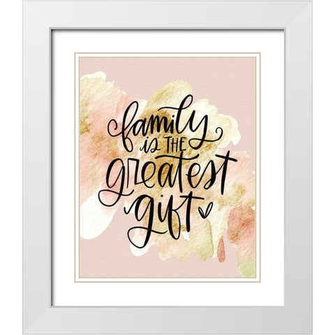 Family Is White Modern Wood Framed Art Print with Double Matting by Wieners, Valerie