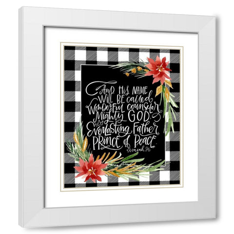 Mighty White Modern Wood Framed Art Print with Double Matting by Wieners, Valerie