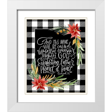 Mighty White Modern Wood Framed Art Print with Double Matting by Wieners, Valerie