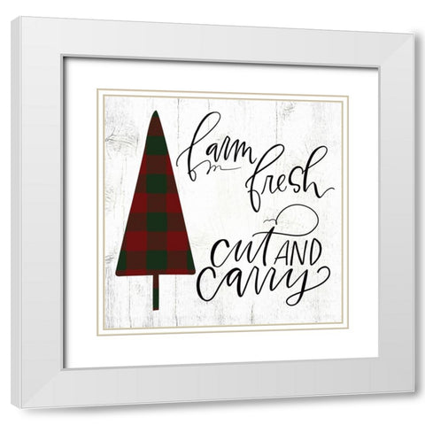 Cut and Carry White Modern Wood Framed Art Print with Double Matting by Wieners, Valerie