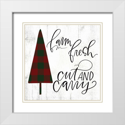 Cut and Carry White Modern Wood Framed Art Print with Double Matting by Wieners, Valerie