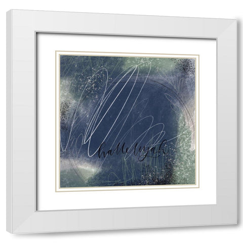 Hallelujah White Modern Wood Framed Art Print with Double Matting by Wieners, Valerie