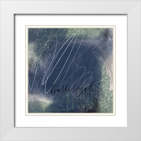 Hallelujah White Modern Wood Framed Art Print with Double Matting by Wieners, Valerie