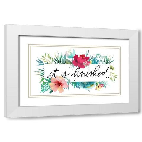 Finished White Modern Wood Framed Art Print with Double Matting by Wieners, Valerie