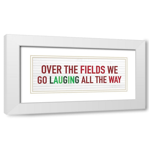 Laughing White Modern Wood Framed Art Print with Double Matting by Wieners, Valerie