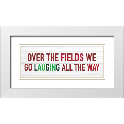 Laughing White Modern Wood Framed Art Print with Double Matting by Wieners, Valerie