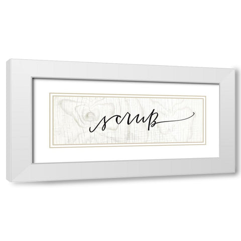 Scrub White Modern Wood Framed Art Print with Double Matting by Wieners, Valerie