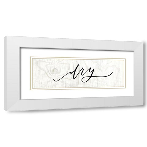 Dry White Modern Wood Framed Art Print with Double Matting by Wieners, Valerie