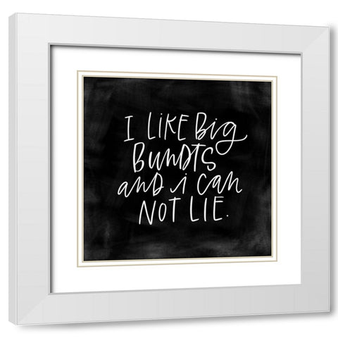 Bundts White Modern Wood Framed Art Print with Double Matting by Wieners, Valerie