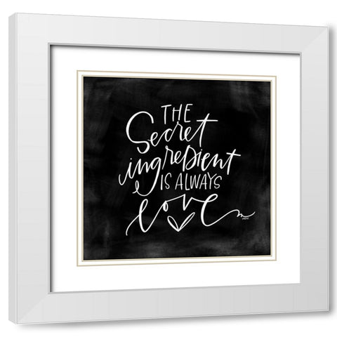 Secret Ingredient White Modern Wood Framed Art Print with Double Matting by Wieners, Valerie