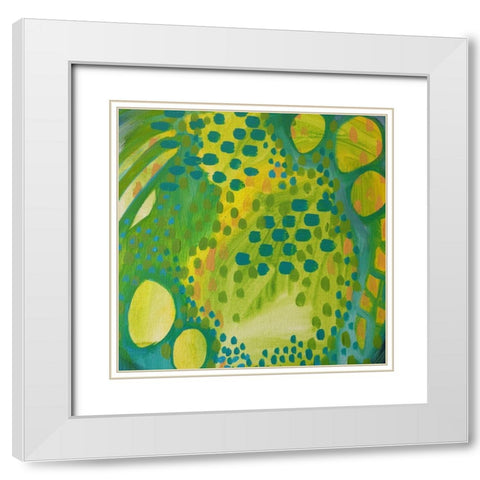 Abyss White Modern Wood Framed Art Print with Double Matting by Wieners, Valerie